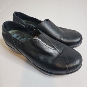 Dansko Women's Arden Clog Size 42 11.5 Black Nappa Leather Slip On Loafer Shoe